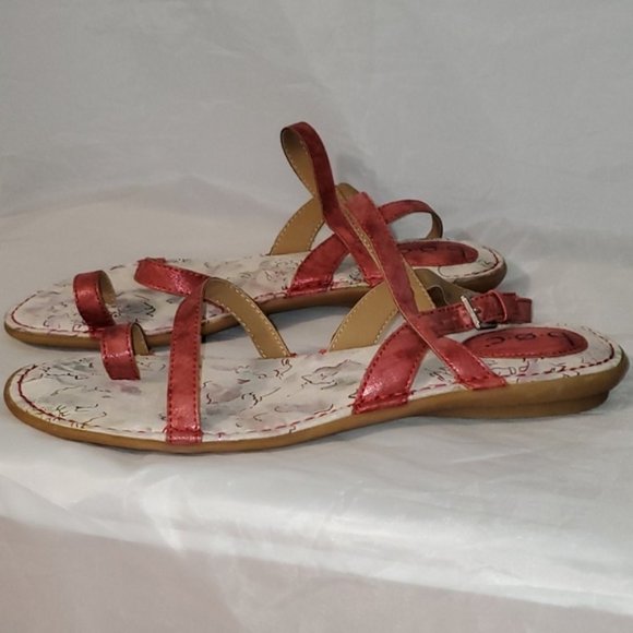 boc silver sandals